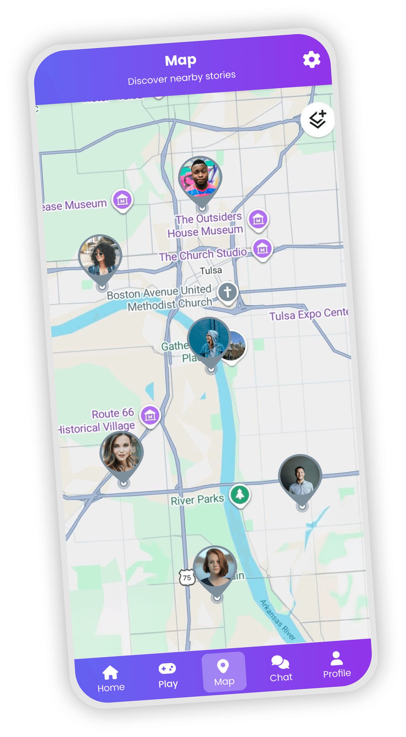 PlayZon AI Map screen